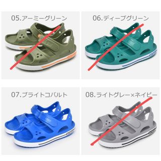 クロックス(crocs)のクロックスサンダル　C10 17.5cm(サンダル)