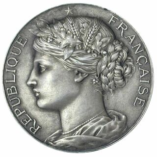 1880's フランス マリアンヌ シボレー パリ 受賞 シルバー 銀メダル(貨幣)