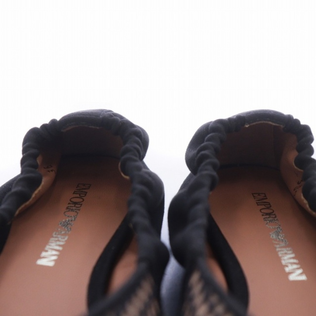 Emporio Armani(エンポリオアルマーニ)のエンポリオアルマーニ メッシュパンプス ポインテッドトゥ 36 23.0cm 黒 レディースの靴/シューズ(ハイヒール/パンプス)の商品写真