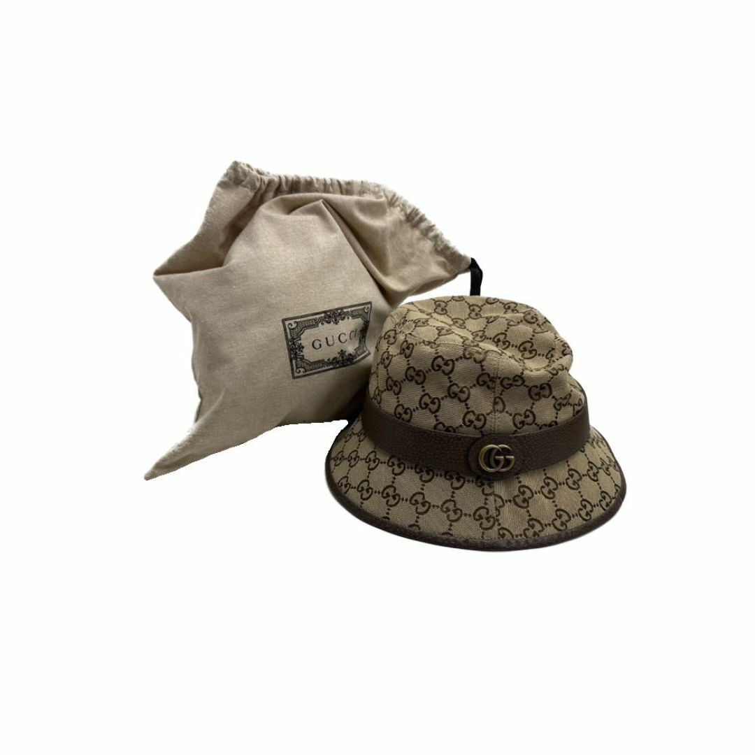 Gucci - グッチ/GUCCI/帽子/フェドラハット/GG柄/キャンバス×レザー Gucci - グッチ/GUCCI/帽子/フェドラハット/GG柄/キャンバス×レザー