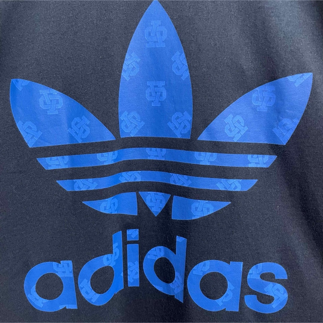 adidas(アディダス)の美品　アディダス　半袖Tシャツ　トレフォイルロゴ　メンズXLサイズ相当 メンズのトップス(Tシャツ/カットソー(半袖/袖なし))の商品写真