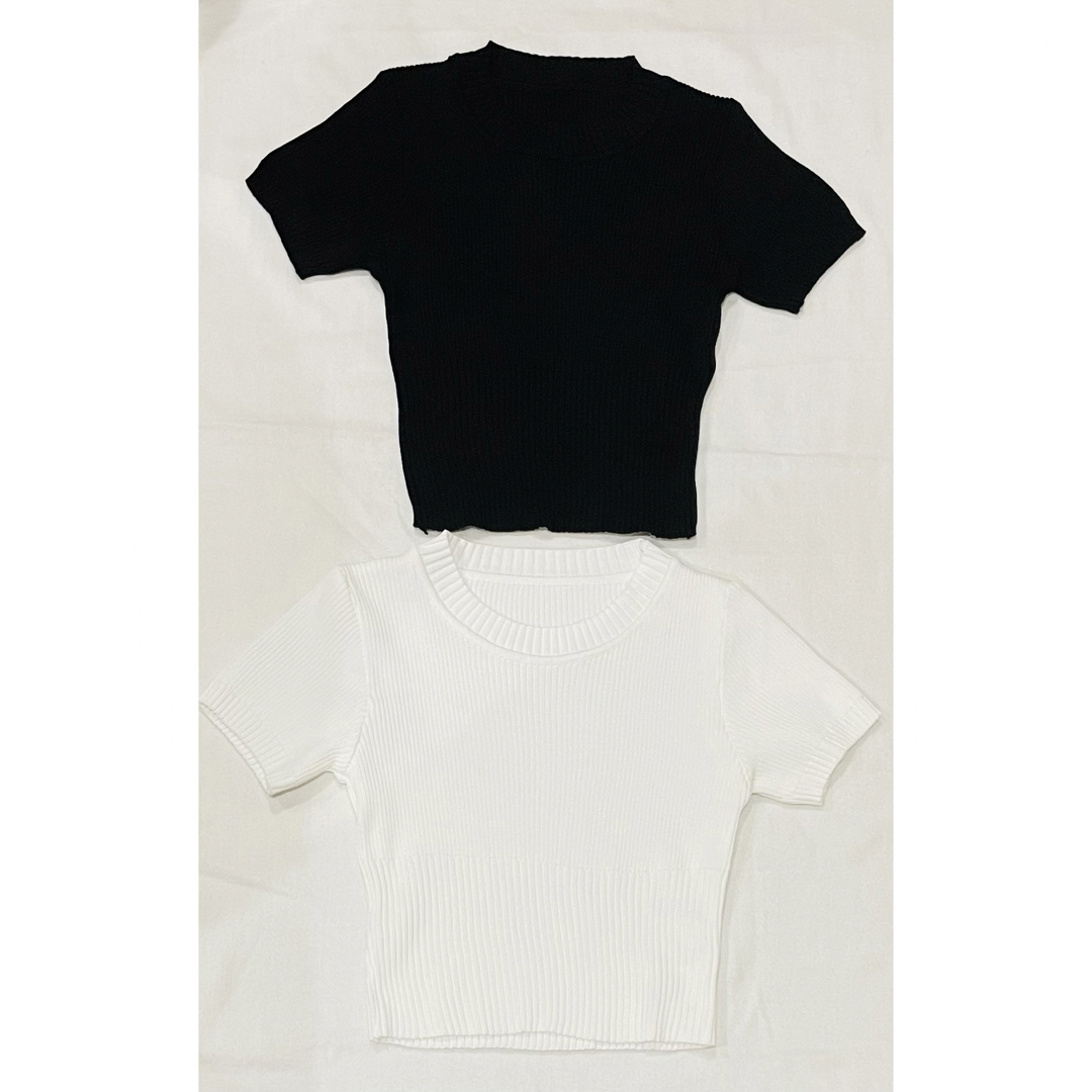 ショート丈トップス レディースのトップス(Tシャツ(半袖/袖なし))の商品写真
