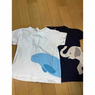 ムジルシリョウヒン(MUJI (無印良品))のTシャツ　２枚　90cm(Tシャツ/カットソー)