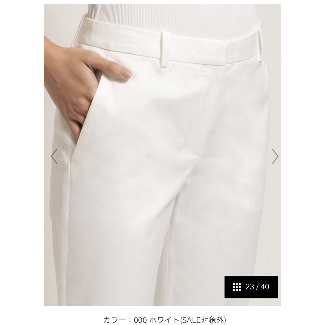 theory(セオリー)のtheory パンツ ホワイト 新品タグ付き レディースのパンツ(その他)の商品写真