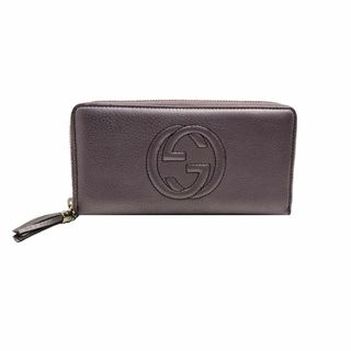 グッチ(Gucci)のグッチ/GUCCI/財布/ラウンドファスナー長サイフ/ソーホー/インターロッキング/レザー/パープルピンク/308004【SA7734】(財布)