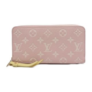 ルイヴィトン(LOUIS VUITTON)のLOUIS VUITTON ルイ ヴィトン  ジッピーウォレット 長財布 M81279 モノグラムアンプラント   ピンク × ベージュ × イエロー × ホワイト ゴールド金具  ラウンドファスナー ビトン 【本物保証】(財布)