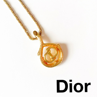 クリスチャンディオール(Christian Dior)の98.美品✨希少✨ディオール ネックレス サークル ロゴ ビンテージ ゴールド(ネックレス)