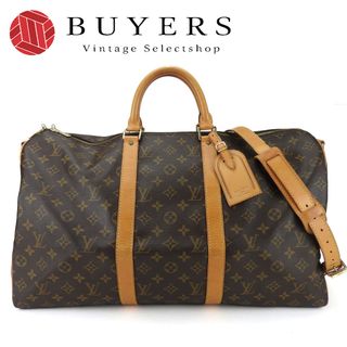 ルイヴィトン(LOUIS VUITTON)の【中古】 ルイ・ヴィトン ボストンバッグ キーポル50・バンドリエール M41416 モノグラムキャンバス ヌメ革 ブラウン ゴールド金具 2WAYショルダー トラベル 旅行 レディース メンズ LOUIS VUITTON(ボストンバッグ)