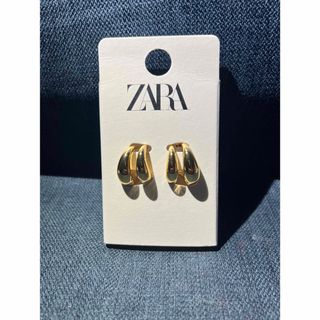 ザラ(ZARA)のZARA新作ゴールドダブルフープピアス(ピアス)