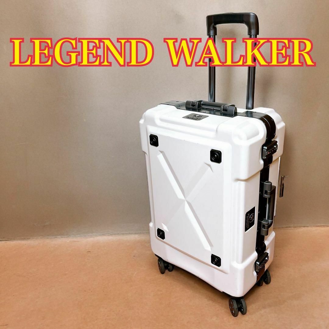 LEGEND WALKER(レジェンドウォーカー)の《良品》 LEGEND WALKER 6302 スーツケース ホワイト メンズのバッグ(トラベルバッグ/スーツケース)の商品写真