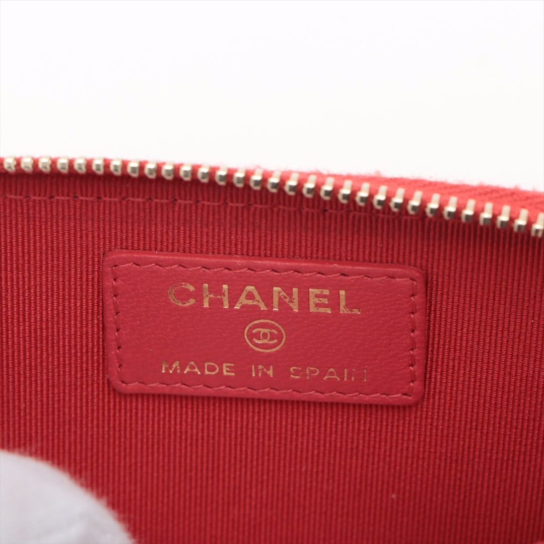 CHANEL(シャネル)のシャネル  ラムスキン  レッド レディース コインケース レディースのファッション小物(コインケース)の商品写真