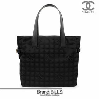 シャネル(CHANEL)の新品・未使用品 シャネル ニュートラベルラインGM トートバッグ A15825 ブラック ナイロンジャガード レザー 12番台(トートバッグ)