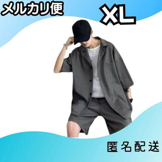 XL セットアップ ２点セット ファッションストリート系 ショーツ メンズ(Tシャツ/カットソー(半袖/袖なし))