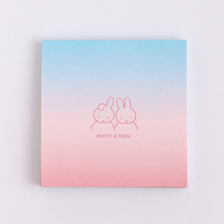 miffy - ミッフィー ツインメモパッド（miffy&dan） 文具 日本製 ブルー/ピンク