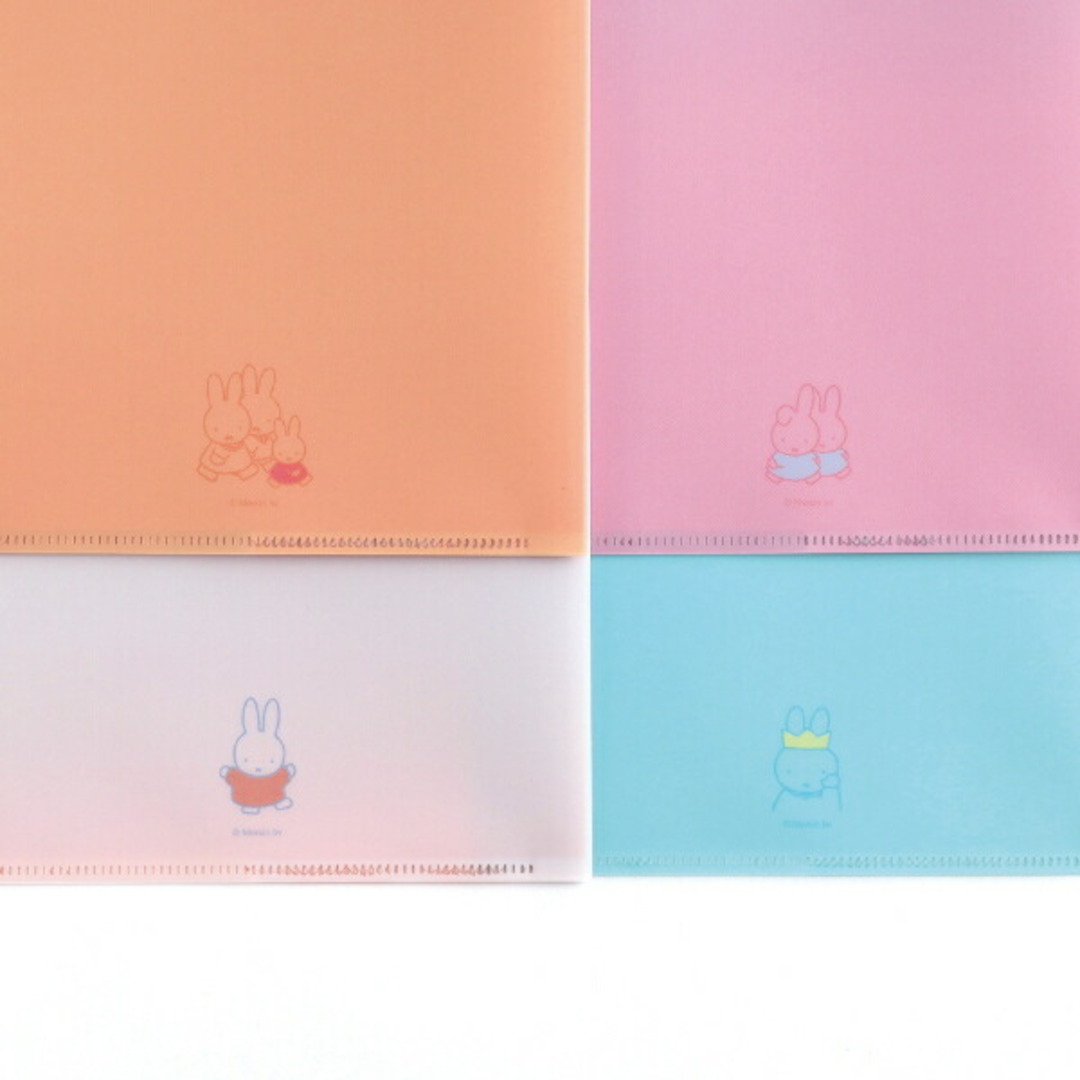 miffy(ミッフィー)のミッフィー A5ポケットクリアファイル（miffy&dan） 文具 日本製 ブルー/ピンク スマホ/家電/カメラのPC/タブレット(ノートPC)の商品写真