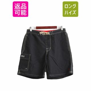 ラルフローレン(Ralph Lauren)のポロ ラルフローレン ナイロン ショートパンツ メンズ M / サーフ スイム ショーツ 短パン 半パン 水着 海パン ワンポイント 水陸両用 黒(ショートパンツ)