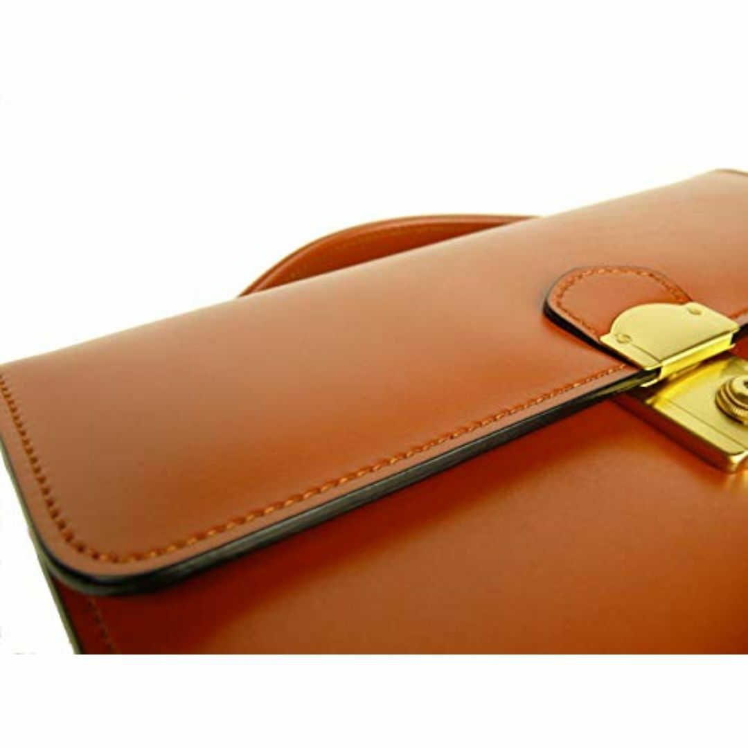 【色: ブラウン】[淡路かばん工房] 日本製 セカンドバッグ 本革 自立 Ｂ６  メンズのバッグ(その他)の商品写真