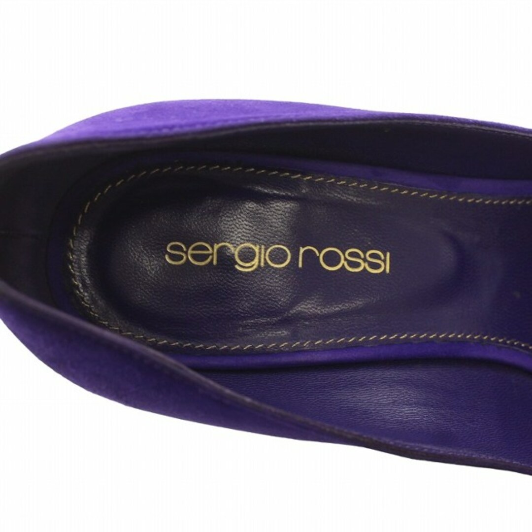 Sergio Rossi(セルジオロッシ)のセルジオロッシ パンプス ピンヒール ハイヒール スエード 35.5 紫 レディースの靴/シューズ(ハイヒール/パンプス)の商品写真