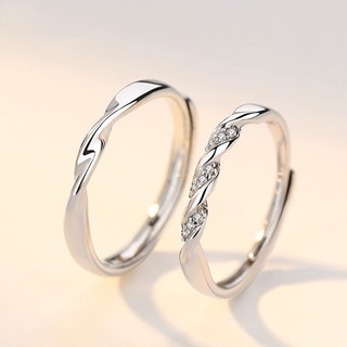 【ギフト】ペアリング　S925　フリーサイズ　結婚指輪　シンプル　メンズ(リング(指輪))