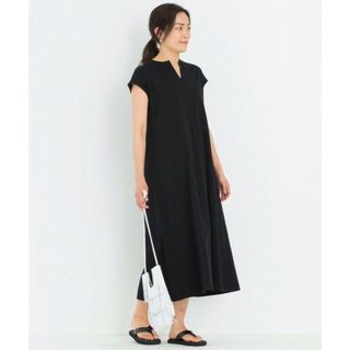 ニジュウサンク(23区)の23区 ファインピケジャージ ワンピース ¥19,800 ブラック系 (ロングワンピース/マキシワンピース)