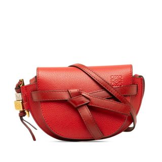 ロエベ(LOEWE)のロエベ ミニゲート ショルダーバッグ 321.12.U62 レザー レディース LOEWE 【1-0147794】(ショルダーバッグ)