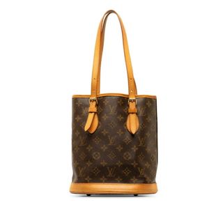 ルイヴィトン(LOUIS VUITTON)のルイ ヴィトン モノグラム プチ バケットPM トートバッグ ショルダーバッグ M42238 PVC レディース LOUIS VUITTON 【1-0149653】(トートバッグ)