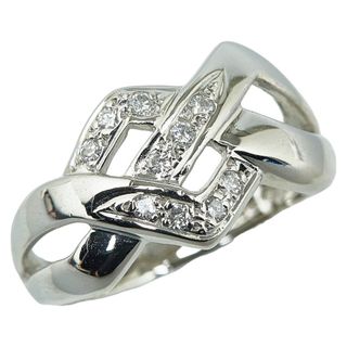 美品 Pt850 プラチナ リング 指輪 ダイヤ 0.13ct 【1-0150119】(リング(指輪))