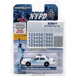 ポリス・デパートメント NYPDウィズNYPDスクアッドナンバーデカールシート(ミニカー)