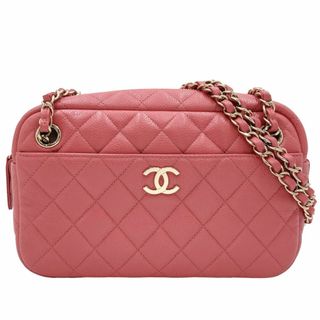 シャネル(CHANEL)の【SALE】CHANEL シャネル ハンドバッグ チェーンハンドバッグ ココマーク セミショルダーバッグ 肩掛け ココ 鞄 かばん  キャビアスキン   ピンク ゴールド金具 レディース 美品【中古品】(トートバッグ)