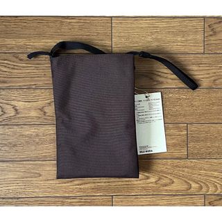 MUJI (無印良品) - 無印良品 ポーチとしても使える 撥水ミニサコッシュ ダークブラウン