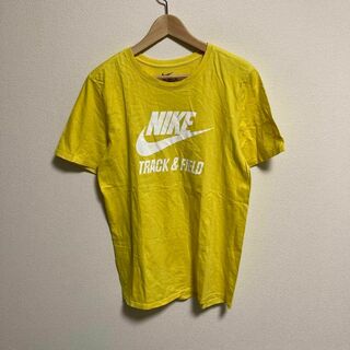 ナイキ(NIKE)のNIKE ナイキ　Tシャツ スウォッシュ　古着　イエロー　黄色　M(Tシャツ/カットソー(半袖/袖なし))