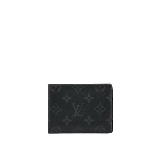 ルイヴィトン(LOUIS VUITTON)のルイ ヴィトン モノグラム エクリプス ポルトフォイユ ミュルティプル 二つ折り財布 M61695 PVC メンズ LOUIS VUITTON 【228-51905】(折り財布)