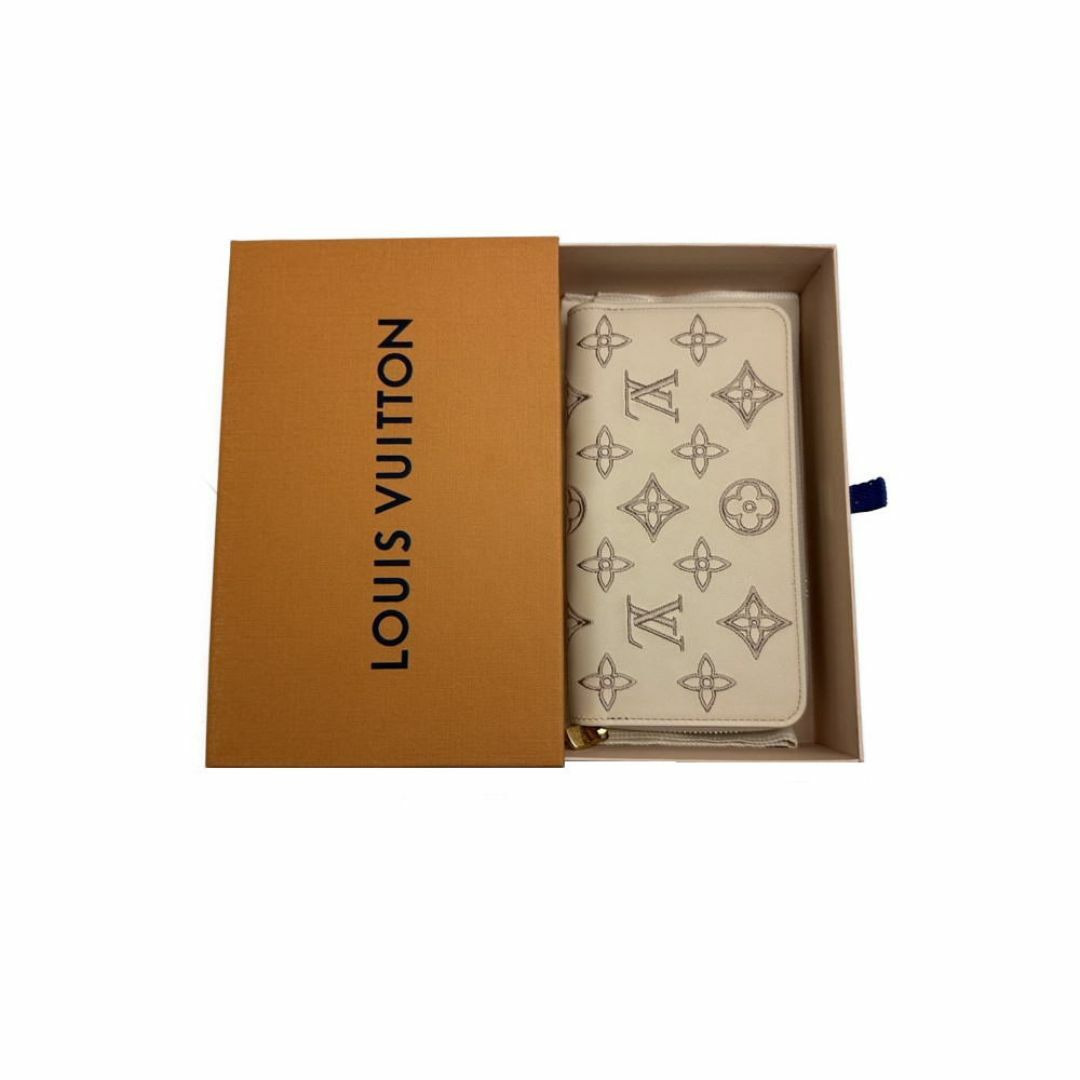 LOUIS VUITTON(ルイヴィトン)のルイヴィトン/LOUIS VUITTON/財布/ブロデリーアングレーズコレクション/ジッピーウォレット/ベージュ/ラウンドファスナー長サイフ/M82471【SA7745】 レディースのファッション小物(財布)の商品写真