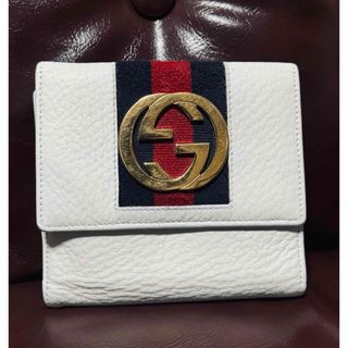 グッチ(Gucci)の職人クリーニング済 レア GUCCI 財布 白 ホワイト 美品(財布)