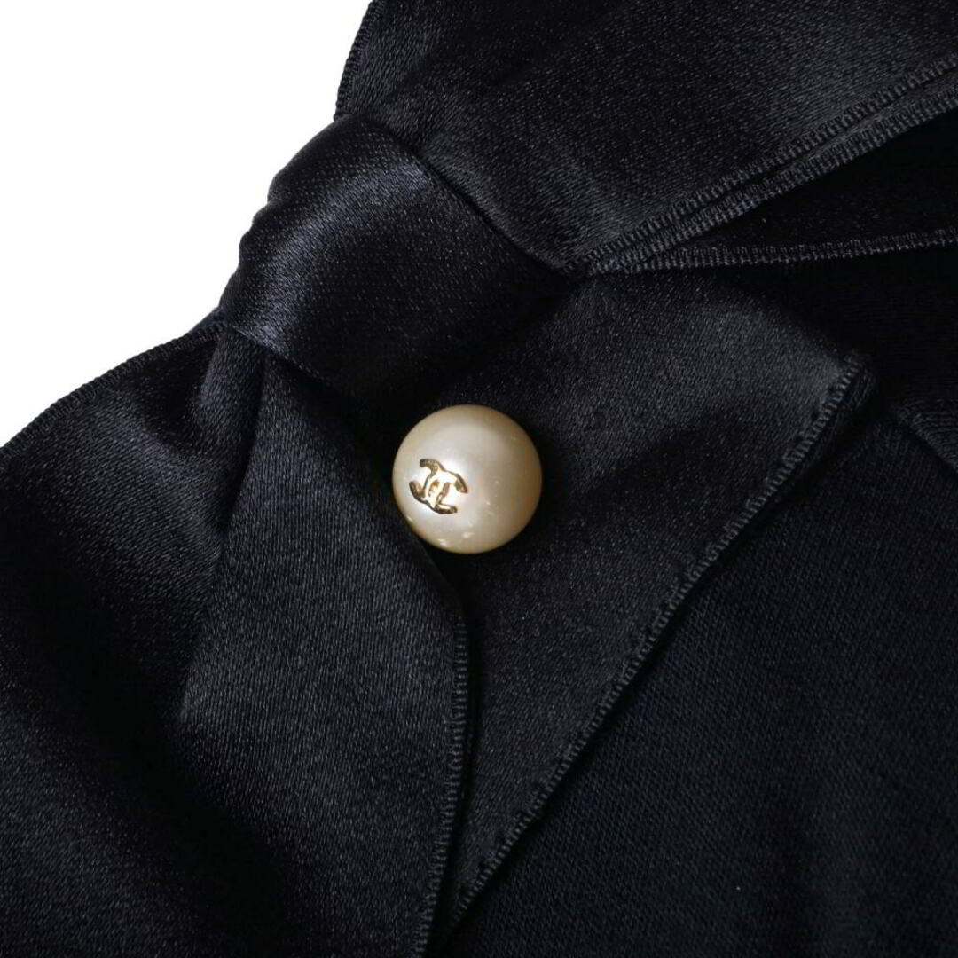 CHANEL(シャネル)のCHANEL フランス製   ドレス ワンピース  パールボタン レディースのワンピース(ひざ丈ワンピース)の商品写真