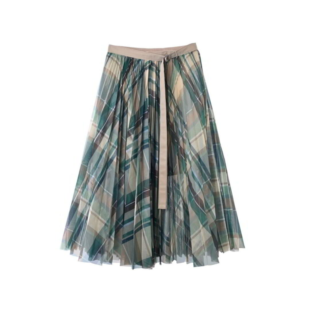 sacai(サカイ)のSacai ライナー付き  プリーツ スカート レディースのスカート(ひざ丈スカート)の商品写真