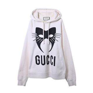 グッチ(Gucci)のGUCCI マニフェストロゴ プリント  パーカー(スウェット)