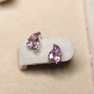 ジュエリーツツミ(JEWELRY TSUTSUMI)のk14wg ピンクトルマリン　マーキス　ピアス(ピアス)