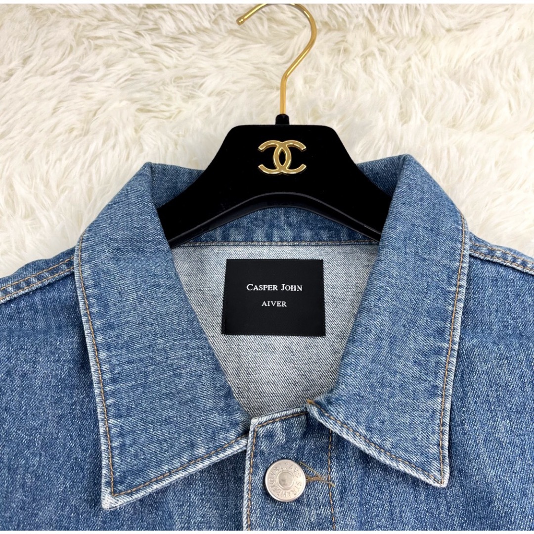 美品✨キャスパージョンアイバー　デニムジャケット　ブルー　メンズ　羽織り　長袖 メンズのジャケット/アウター(Gジャン/デニムジャケット)の商品写真