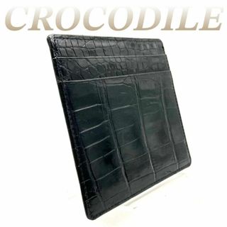 Crocodile - クロコダイル コインケース クロコダイル革 鰐皮 ワニ ブラック 60515