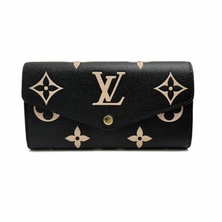 ルイヴィトン(LOUIS VUITTON)のルイヴィトン/LOUIS VUITTON/財布/バイカラー/アンプラント/ポルトフォイユサラ/ブラックベージュ/中ファスナー付長サイフ/M80496【SA7750】(財布)