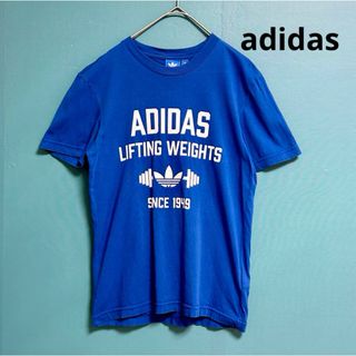 adidas（Tシャツ(半袖/袖なし) ・ ブルー・ネイビー/青色系）の