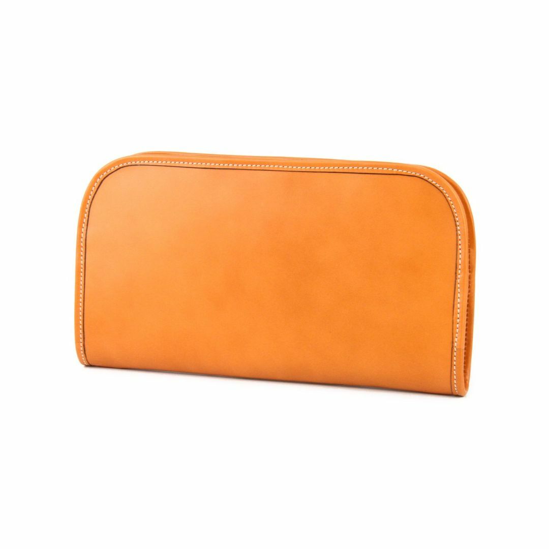 【色: オレンジ】[エルゴポック] クラッチバッグ 06-CL ワキシングレザー メンズのバッグ(その他)の商品写真