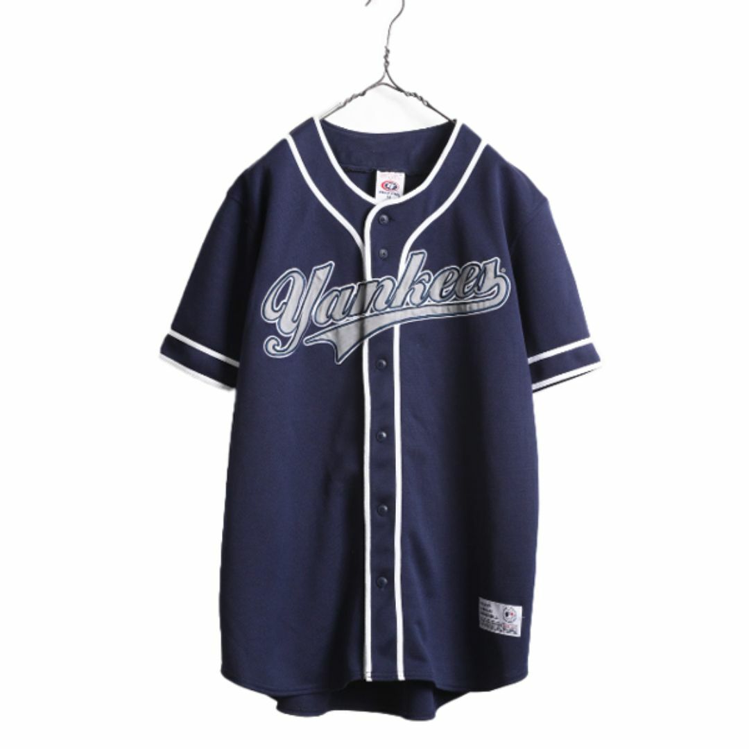 【テレビで話題】 MLB ベースボール 半袖 ヤンキース FAN TRUE オフィシャル ユニフォームシャツ