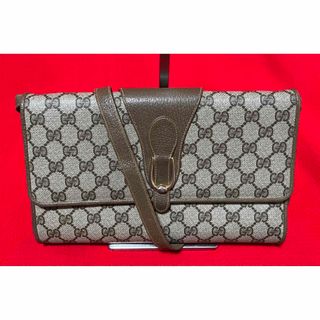 Gucci - GUCCI グッチ　オールド　ショルダー　バッグ　2way レザー　PVC 金具