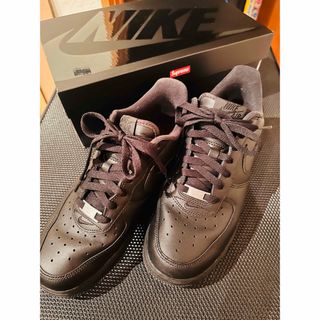 ナイキ(NIKE)のSUPREME×NIKE AirForce1 コラボ　ブラック(スニーカー)