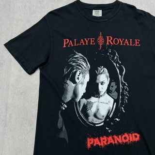 ミュージックティー(MUSIC TEE)の激レア　パレイロイヤル　PARANOID　ロックＴシャツ　古着　ブラック　M(Tシャツ/カットソー(半袖/袖なし))