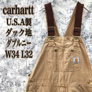 カーハート(carhartt)のIO4 入手困難USA製古着カーハートダブルニーダック地オーバーオール激レア人気(その他)