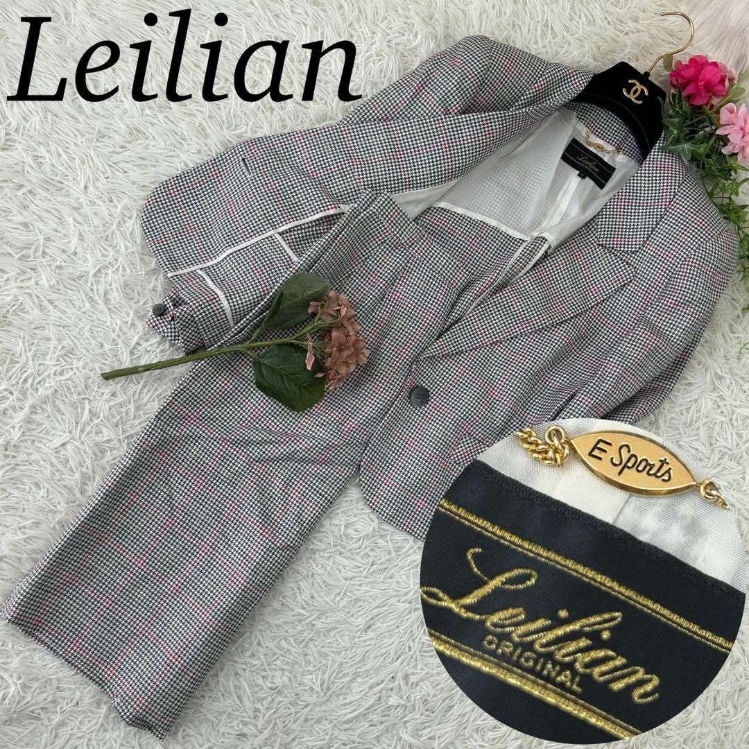 leilian(レリアン)のA489 レリアン レディース スカート セットアップ チェック柄 S 7 レディースのトップス(Tシャツ(半袖/袖なし))の商品写真