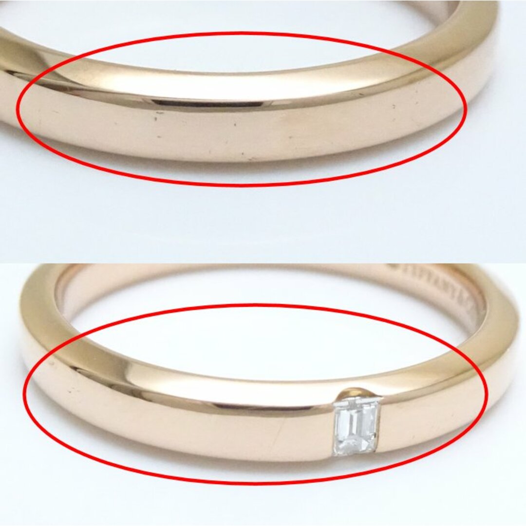 Tiffany & Co.(ティファニー)のTIFFANY&Co. ティファニー エッセンシャル バンド リング 指輪 1Pダイヤモンド 12.5号 750PG ピンクゴールド K18RG ローズゴールド/291852【中古】【BJ】 レディースのアクセサリー(リング(指輪))の商品写真